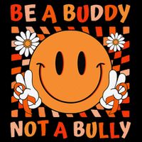 Be A Buddy Not A Bully Unity Day Anti Bullying Orange Face Gift Mousepad