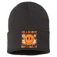 Be A Buddy Not A Bully Unity Day Anti Bullying Orange Face Gift Sustainable Knit Beanie