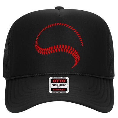 Baseball Apparel Baseball High Crown Mesh Back Trucker Hat