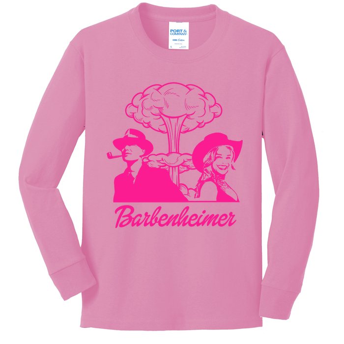 Barbieheimer Active Bar Bie Oppenheimer Funny Movie Bar Bie Kids Long Sleeve Shirt