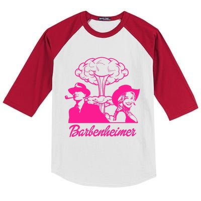 Barbieheimer Active Bar Bie Oppenheimer Funny Movie Bar Bie Kids Colorblock Raglan Jersey