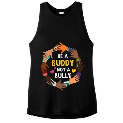 Be A Buddy Not A Bully Anti Bullying Ladies PosiCharge Tri-Blend Wicking Tank