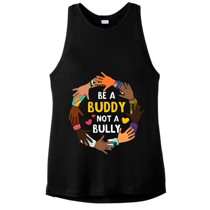 Be A Buddy Not A Bully Anti Bullying Ladies PosiCharge Tri-Blend Wicking Tank