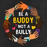 Be A Buddy Not A Bully Anti Bullying Garment-Dyed Fleece Hoodie