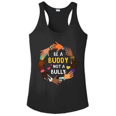 Be A Buddy Not A Bully Anti Bullying Ladies PosiCharge Competitor Racerback Tank