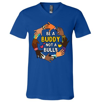 Be A Buddy Not A Bully Anti Bullying V-Neck T-Shirt