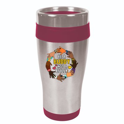 Be A Buddy Not A Bully Anti Bullying 16oz Travel Tumbler