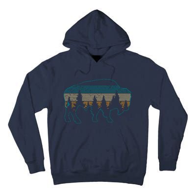 Bison American Buffalo Vintage National Park Souvenir Gift Tall Hoodie