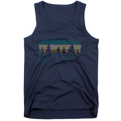 Bison American Buffalo Vintage National Park Souvenir Gift Tank Top