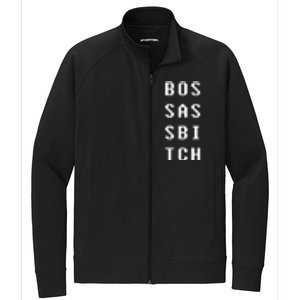 Boss Ass Bitch Gift Stretch Full-Zip Cadet Jacket