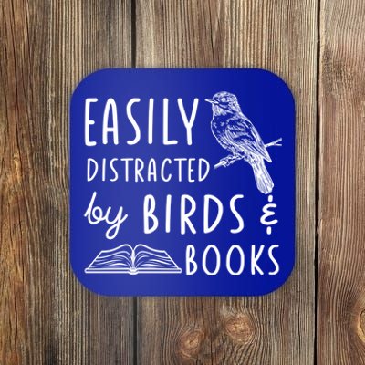 Bird And Book Lovers Easily Distracted By Birds And Books Great Gift Coaster