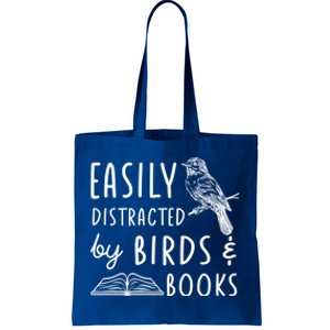 Bird And Book Lovers Easily Distracted By Birds And Books Great Gift Tote Bag