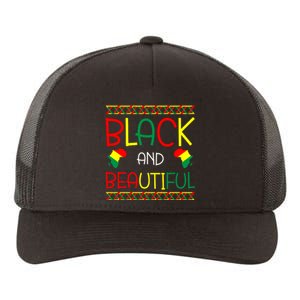 Black And Beautiful History Month African Gift Yupoong Adult 5-Panel Trucker Hat