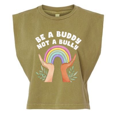 Be A Buddy Not A Bully Anti Bullying Garment-Dyed Women's Muscle Tee