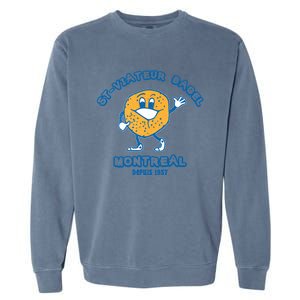 Bagels Are Booming Stviateur Bagel Montreal Depuis 1957 Gifts Garment-Dyed Sweatshirt