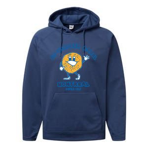 Bagels Are Booming Stviateur Bagel Montreal Depuis 1957 Gifts Performance Fleece Hoodie