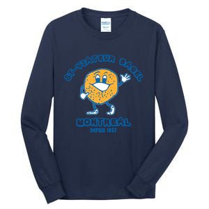 Bagels Are Booming Stviateur Bagel Montreal Depuis 1957 Gifts Tall Long Sleeve T-Shirt