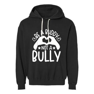 Be A Buddy Not A Bully Unity Day Orange Anti Bullying Garment-Dyed Fleece Hoodie