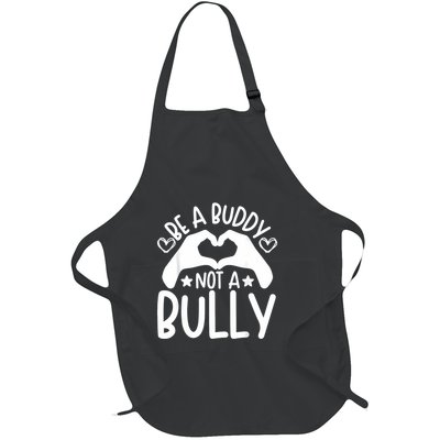 Be A Buddy Not A Bully Unity Day Orange Anti Bullying Full-Length Apron With Pockets