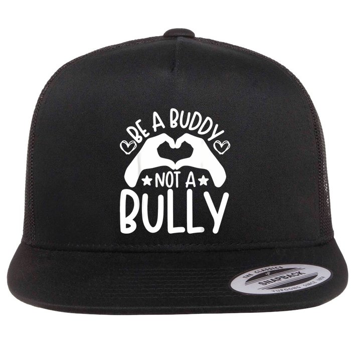 Be A Buddy Not A Bully Unity Day Orange Anti Bullying Flat Bill Trucker Hat
