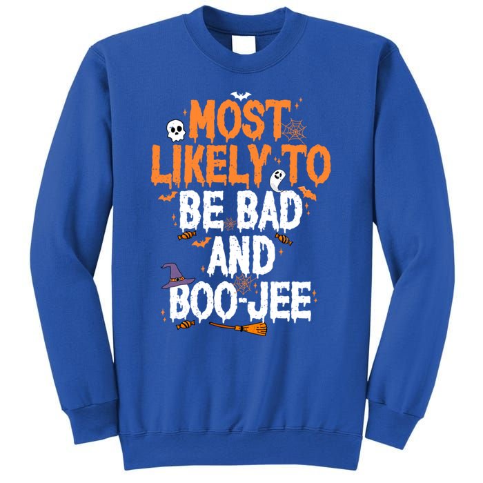 Bad And Boojee Funny Halloween Matching Group Spooky Boo Cool Gift Sweatshirt