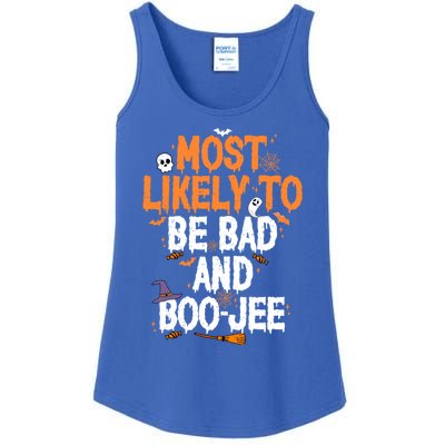 Bad And Boojee Funny Halloween Matching Group Spooky Boo Cool Gift Ladies Essential Tank