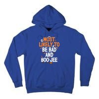 Bad And Boojee Funny Halloween Matching Group Spooky Boo Cool Gift Tall Hoodie