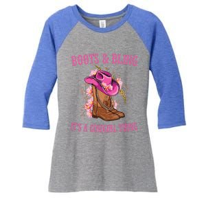 Boots and Bling its a Cowgirl Thing Cute Love Country Life Women's Tri-Blend 3/4-Sleeve Raglan Shirt