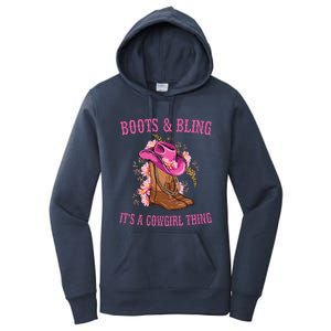 Boots and Bling its a Cowgirl Thing Cute Love Country Life Women's Pullover Hoodie