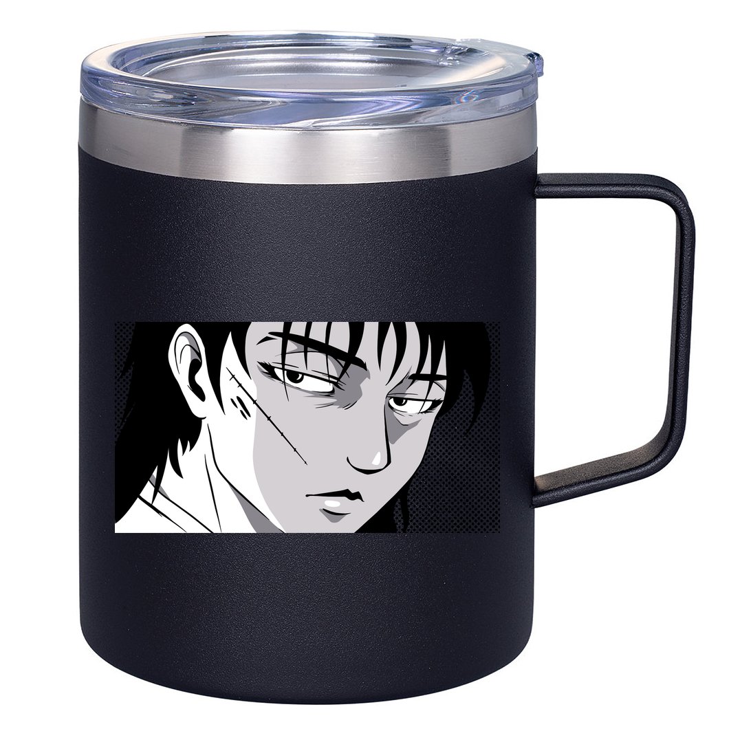Badass Anime Boy 12oz Stainless Steel Coffee Mug