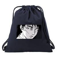 Badass Anime Boy Drawstring Bag