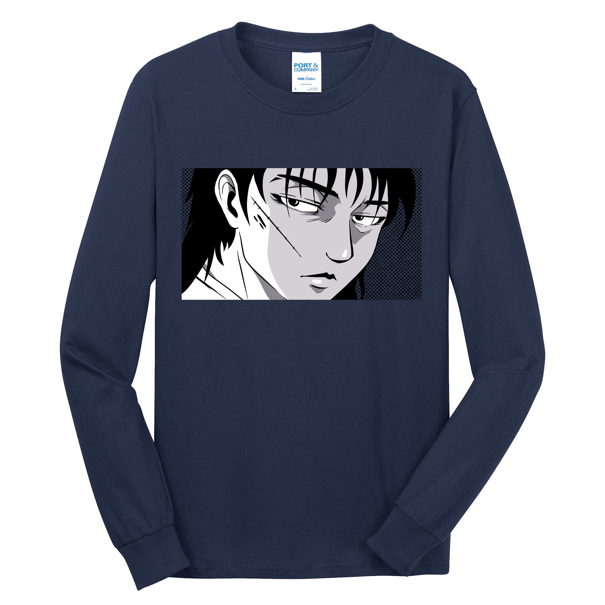 Badass Anime Boy Tall Long Sleeve T-Shirt