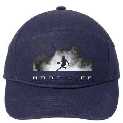 Basketball Apparel Basketball Hoop Life 7-Panel Snapback Hat