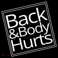 Back And Body Hurts Drawstring Bag