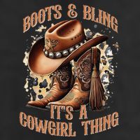 Boots And Bling Its A Cowgirl Thing Cowboy Hat Cool Comfort Performance Bucket Hat