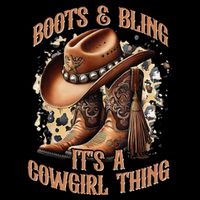 Boots And Bling Its A Cowgirl Thing Cowboy Hat Sustainable Bucket Hat