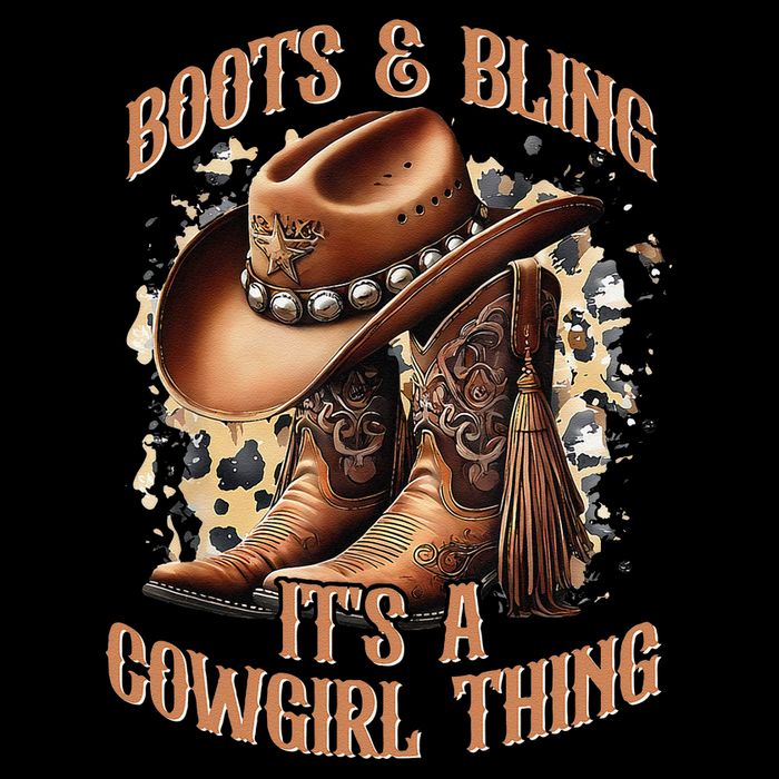 Boots And Bling Its A Cowgirl Thing Cowboy Hat Sustainable Bucket Hat