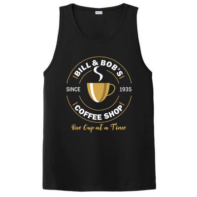 Bill and Bob's Coffee Shop AA Recovery Gift PosiCharge Competitor Tank