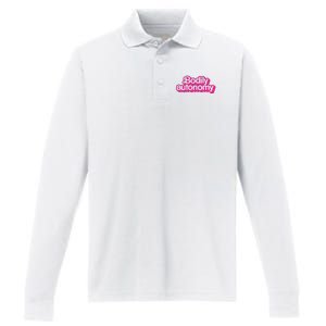 Bodily Autonomy Performance Long Sleeve Polo