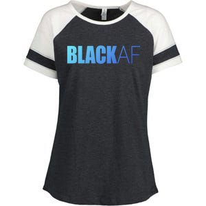 Black Af Blackaf African American Pride History Month Funny Gift Enza Ladies Jersey Colorblock Tee