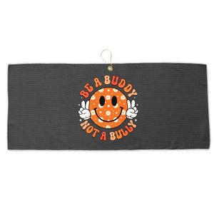 Be A Buddy Not A Bully Unity Day Orange Anti Bullying Large Microfiber Waffle Golf Towel