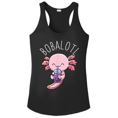 Bobalotl Axolotl Boba Tea Bubble Milk Ladies PosiCharge Competitor Racerback Tank