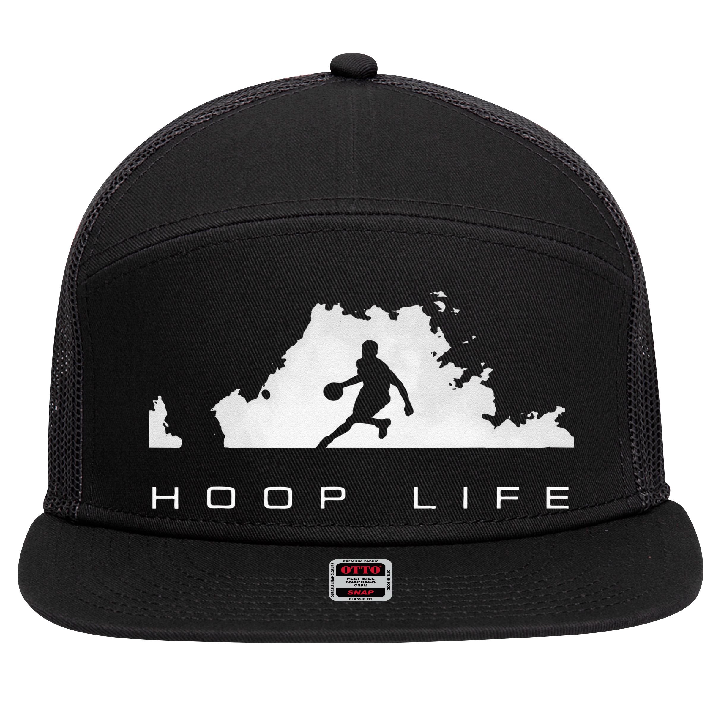 Basketball Apparel Basketball 7 Panel Mesh Trucker Snapback Hat