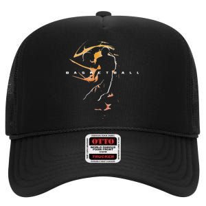 Basketball Apparel Basketball High Crown Mesh Back Trucker Hat