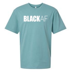 Black Af Blackaf African American Pride History Month Funny Gift Sueded Cloud Jersey T-Shirt