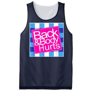 Back And Body Hurts Mesh Reversible Basketball Jersey Tank