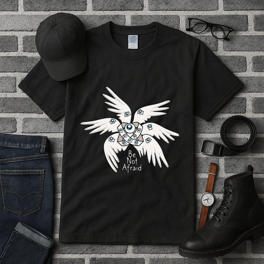 Biblical Angel Be Not Afraid Funny Bible Christian Tall T-Shirt