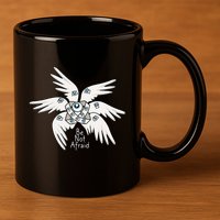 Biblical Angel Be Not Afraid Funny Bible Christian 11oz C Handle Ceramic Mug
