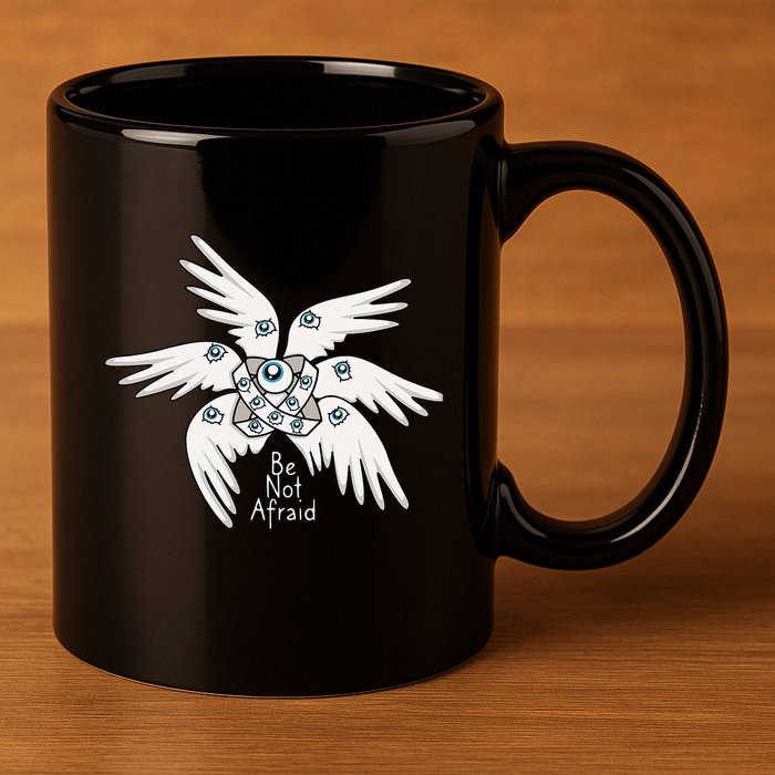 Biblical Angel Be Not Afraid Funny Bible Christian 11oz C Handle Ceramic Mug