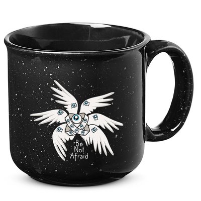 Biblical Angel Be Not Afraid Funny Bible Christian 15oz Campfire Ceramic Mug